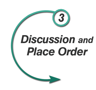 Discussion about building your shed and placing your order.