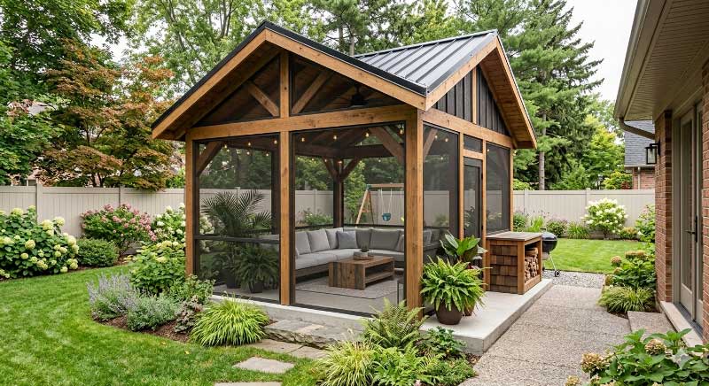 custom built gazebo