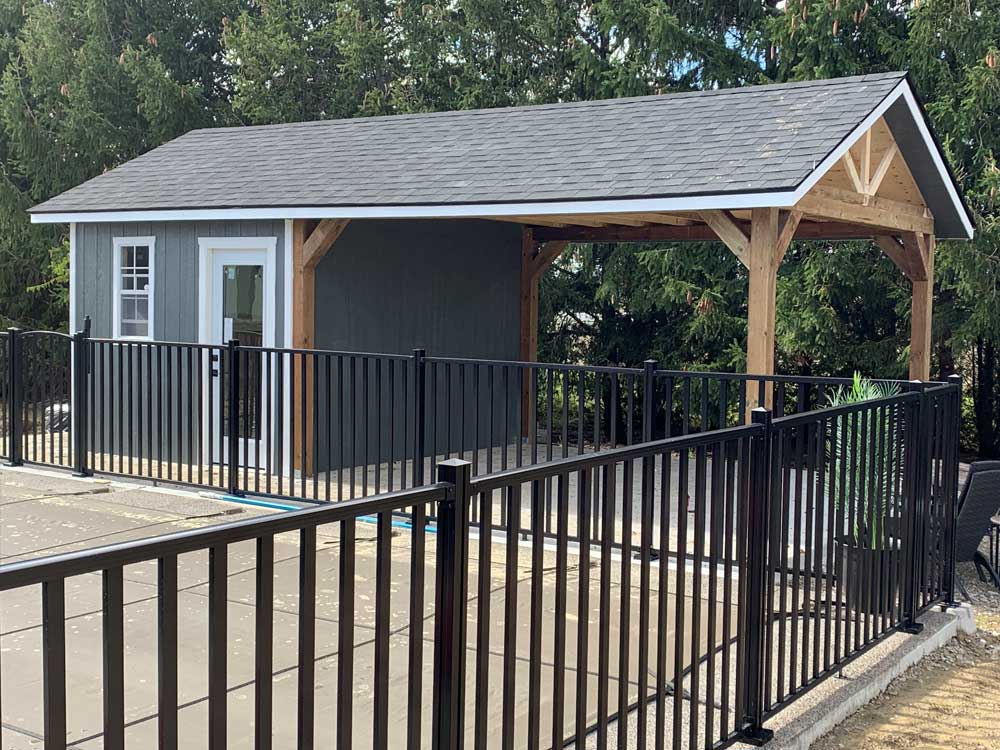 Pools sheds custom built in Grand Bend, Ontario